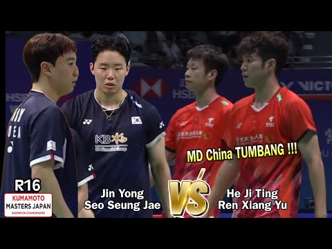 He Ji Ting/Ren Xiang Yu vs Jin Yong/Seo Seung Jae || R16 Kumamoto Masters 2024