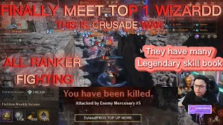 DylandPROS First Time Meet TOP 1 Wizardd Alliance  in Crusade WAR 50 VS 50 - Night Crows Global