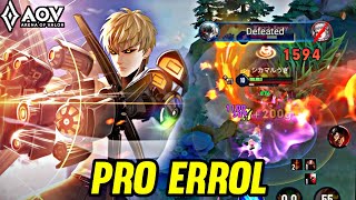 AOV : ERROL GAMEPLAY | PRO ERROL - ARENA OF VALOR LIÊNQUÂNMOBILE ROV