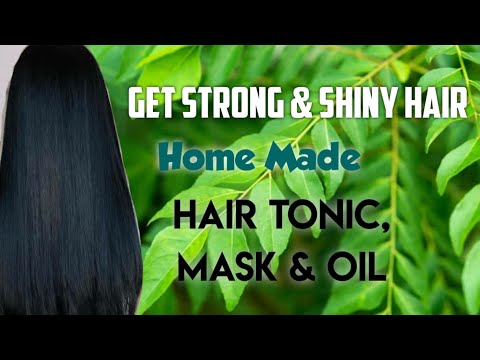 7 Days Hair Miracle| No Hair Fall| Curry Leaves Magic | Hair Tonic, Mask & Oil for Strong, Long Hair