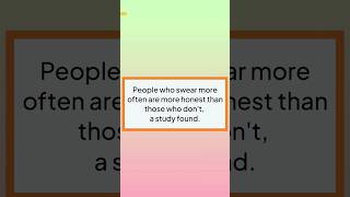 Candid talkers? Swearing linked to honesty! 🤬🤔 #LanguageInsights #sync #facts  #shorts #treding #yt