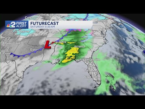 Cloudy and cool conditions across the Gulf Coast Thursday