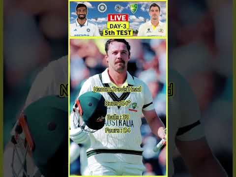 Travis Head* | Last inning of BGT 2024-25 #trendingshorts #cricketmatch #viralvideo