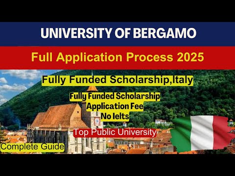 🇮🇹 Study in Italy | How to Apply University of Bergamo | No IELTS | Bachelor’s & Master’s Guide 🎓