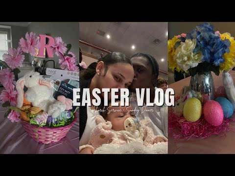 VLOG: Easter Recap | Church + Easter Sunday Dinner