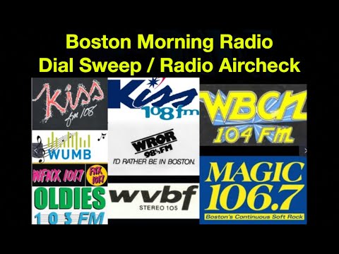 Boston Morning Radio Dial Sweep Aircheck - July 1988