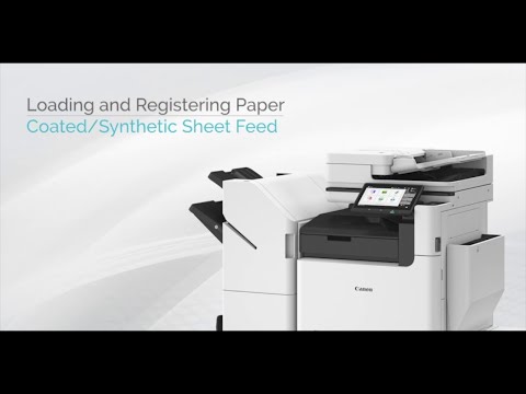 Loading and Registering Paper How-To: Coated/Synthetic Sheet Feed (Air Assist)