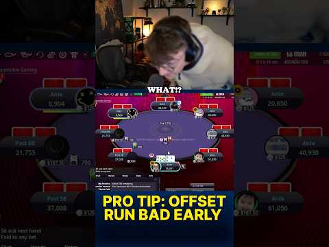 PRO TIP: OFFSET RUN BAD AS EARLY AS POSSIBLE 🤣🤣  #onlinepoker #wcoop #pokerstars