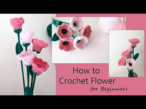 How to Crochet Flower for beginners l l Easy Crochet flower l l