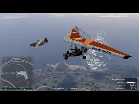 GTA:O - Ultralight fun with Titan escort mission