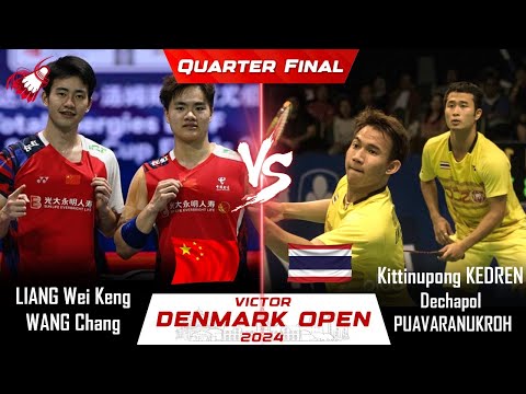 LIANG Wei Keng /WANG chang vs Kittinupong KEDREN /Dechapol PUAVANUKROH | Denmark Open 2024 Badminton