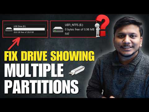 How to Fix USB Drive Showing Multiple Partitions | Fix Pen Drive Showing Multiple Partitions