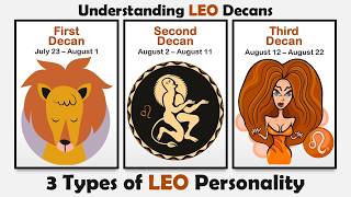 Different Types of Leo Personality || Understanding Leo Decans #leo