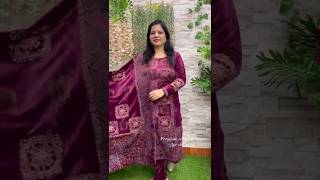 Designer #velvet #garamkurti #warm #youtubeshorts #shawl #lambakurtihub #garamsuit