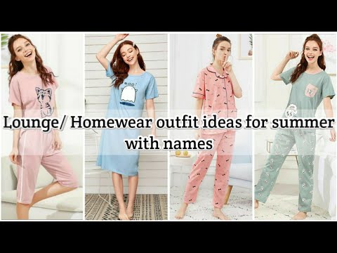 Lounge/ homewear outfit ideas for summer with names • Comfortable summer dresses