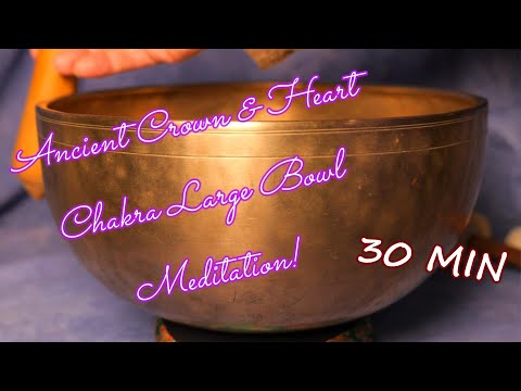 CROWN/7TH & HEART/4TH CHAKRA MEDITATION ~ 30 MIN! JOIN SPIRITUALITY W/LOVE! ~ WWW.TEMPLESOUNDS.NET