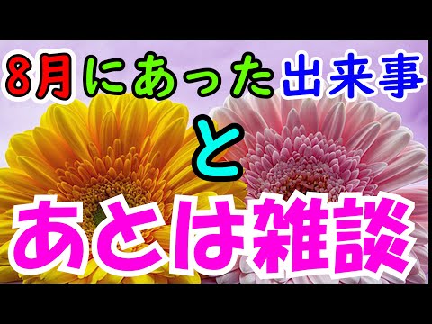 【雑談】8月にあった出来事を話しています