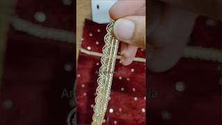 Amazing Sewing Hack || Attach Lace Perfectly || Lace Design #lacedesign #sewinghacks #shorts