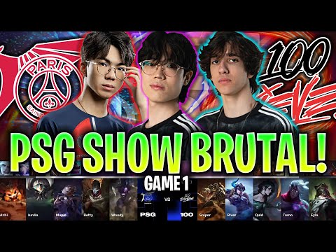 PSG DA UN SHOW BRUTAL CONTRA NORTEAMÉRICA! | PSG vs 100 Game 1 RESUMEN WORLDS PLAY IN 2024 LVP