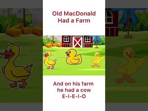 Old MacDonald Had a Farm | Fun Farm Animals Song | ElephantRhymes Shorts