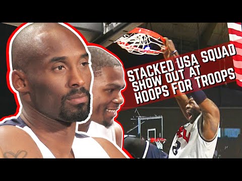 STACKED USA Squad Show OUT For Troops In DC! Kobe Bryant, LeBron, KD, and More