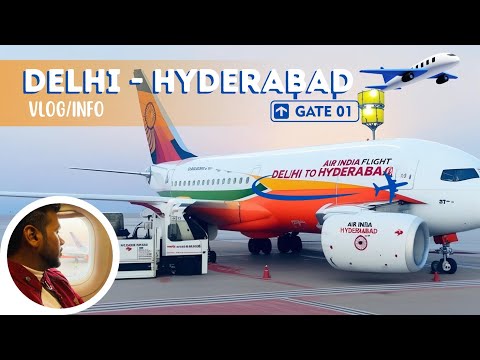 Delhi to Hyderabad with flight 🛫| All details in Hindi