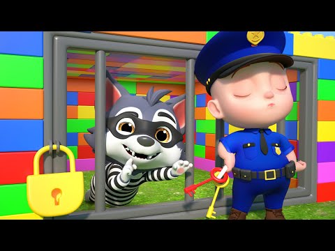 Police Officer Song 👮‍♂️ | Baby Police Chase Thief + More Nursery Rhymes | Leo Kids Songs