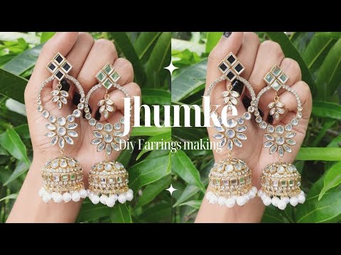 Diy Jhumke Making | Earrings Making | Handmade Jewellery | Diy Crafts With Minnie