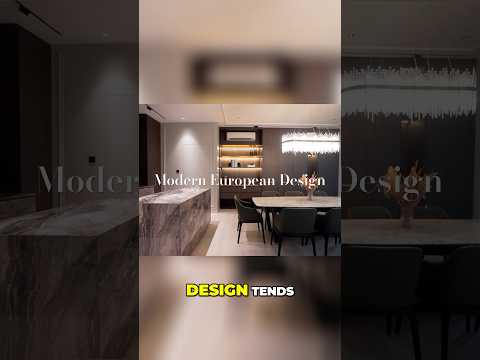 Modern European Design: Timeless and Chic #europeandesign #interiordesign #trends