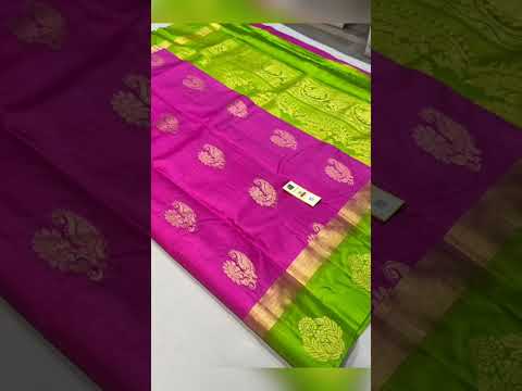 *Pure kanjivaram silk* Contract border both side *side butta concept #manilaxmisilks