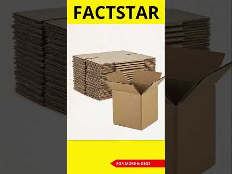 Cardboards Brown color के ही क्यों होते हैं?🤔| #factstarshorts #youtubeshorts #shorts #ytshorts