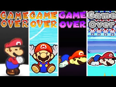 Evolution of - Game Over in Paper Mario Games