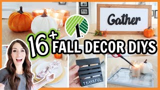 DOLLAR TREE FALL DECOR HACKS 🍂 16+ easy DIYs and ideas!