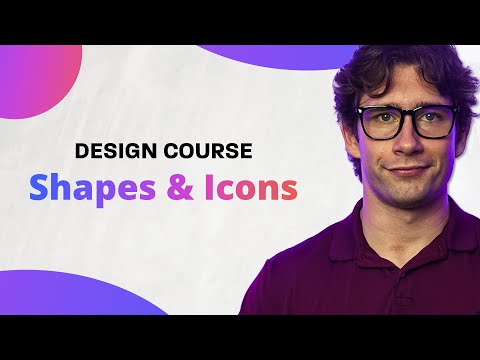 How To Use Shapes And Icons | Free Graphic Design Course Pt. 7