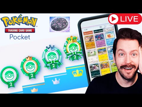 45 Wins Mythical Island Emblem Climb! Pokemon TCG Pocket Stream