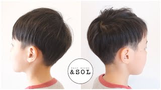 [キッズカット]美容師が教えるナチュラルツーブロック/ Hairstyle for Kids/ hair works &SOL