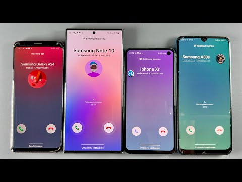 Incoming Call Samsung Galaxy S9 + Samsung Galaxy S24 Ultra + Samsung Galaxy S10e + Samsung A50