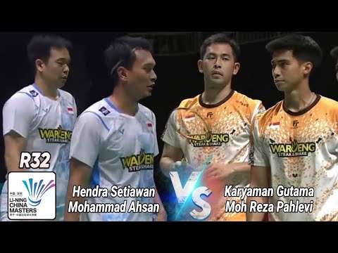 Hendra Setiawan/Mohammad Ahsan vs Sabar Karyaman/Reza Pahlevi Isfahani || R32 China Masters 2024