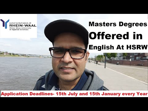 Masters Degrees Offered in English At Hochschule Rhein-Waal (URDU VLOG)