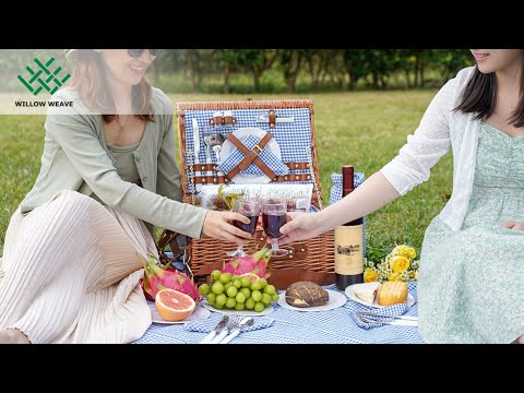 WILLOW WAVE Picnic Basket for 2 Person | $100k Bonuses in Description