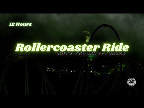 12 Hours of Roller Coaster Ambiance ⨀ Relaxing White Noise