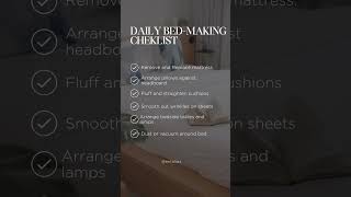 Get your bed-making game on track with our easy-to-follow checklist! #BedMaking