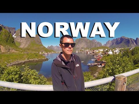 Norway travel: Smallest rental ever, kite aerial photography Lofoten & Hamnoy Rorbu