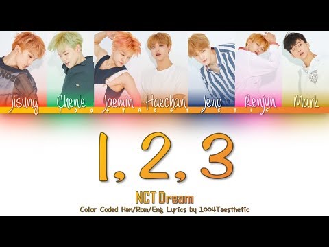 NCT DREAM (엔씨티 드림) - 1, 2, 3 Color Coded Han/Rom/Eng Lyrics