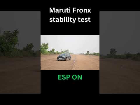 Maruti fronx Moose test first time- ESP on vs off