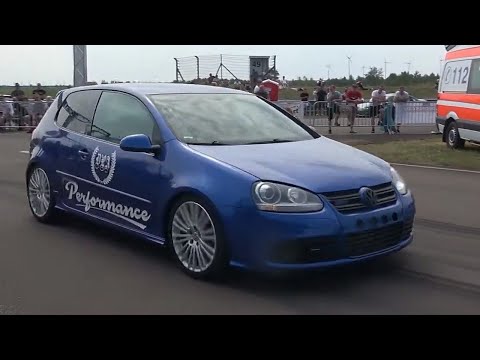 VW Golf 5 R32 Turbo 1000HP Acceleration