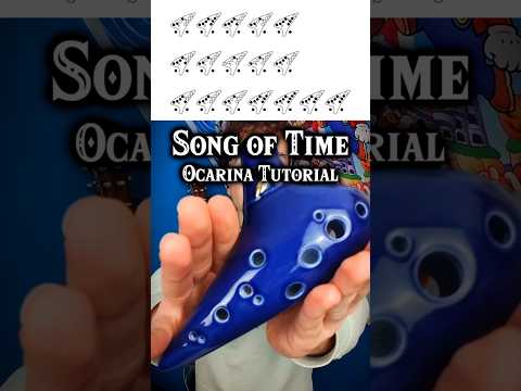 Song of Time - Ocarina Tutorial ⌛🎶 #ocarinaoftime