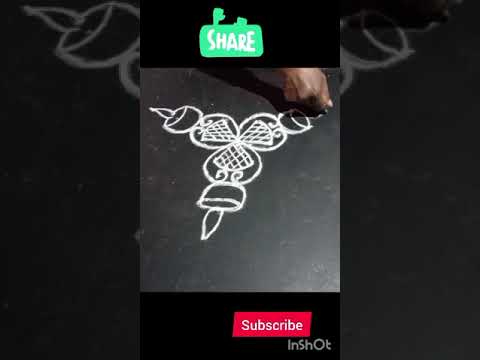 3×2 dots small rangoli | shorts super rangoli | colors rangoli kolam | Aary Creative Rangoli |