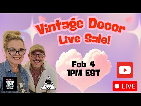 Live Vintage Home Decor Sale! Thrifter Junker Vintage Hunter & The Cult Of Vintage