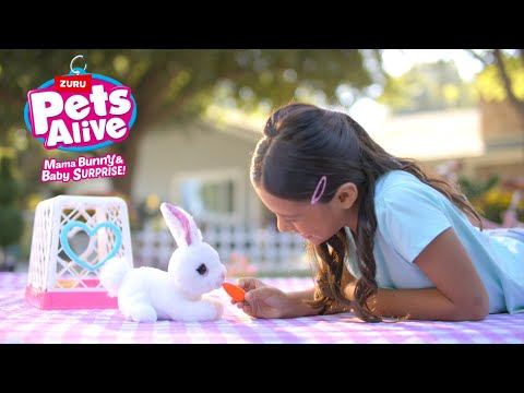 NEW Pets Alive Mama Bunny & Baby Surprise. Mama Bunny really comes alive!